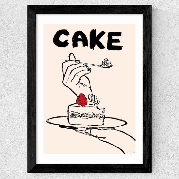Cake Wide Black Frame