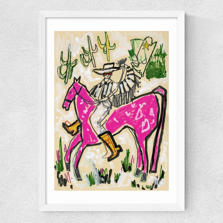 Pink Horse Cowboy