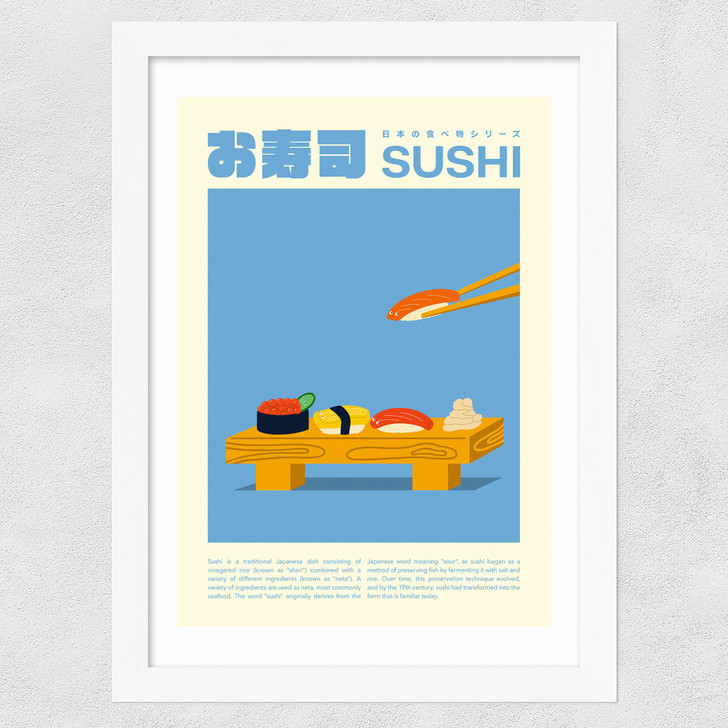 Sushi Wide White Frame