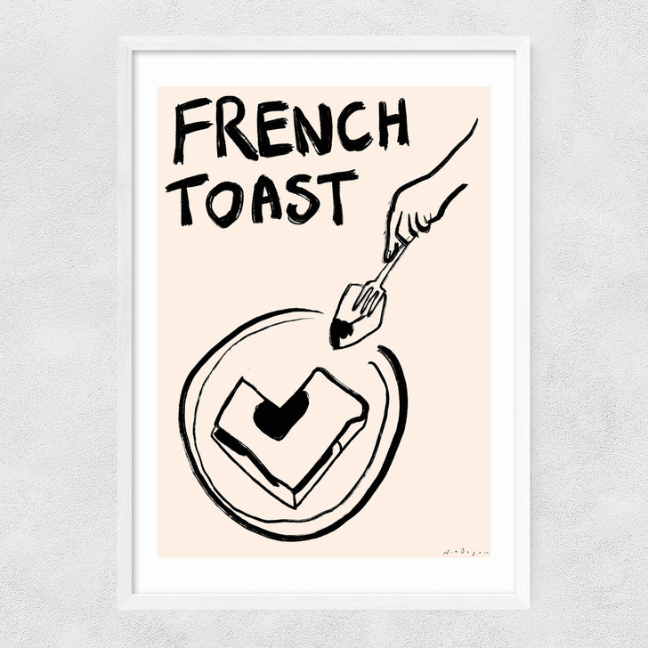 French Toast Narrow White Frame