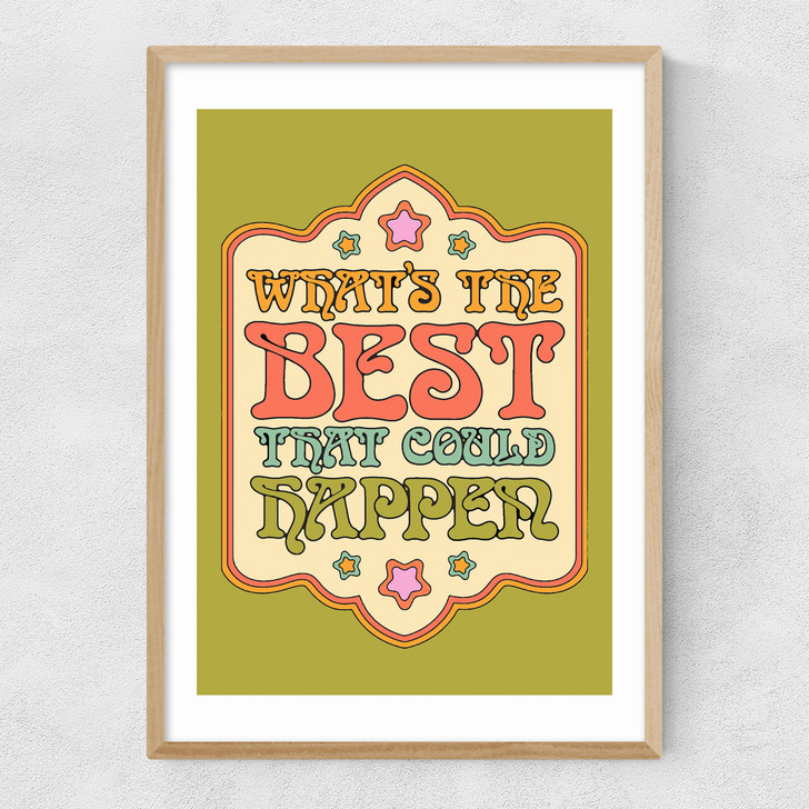 Best That Could Happen Narrow Oak Frame