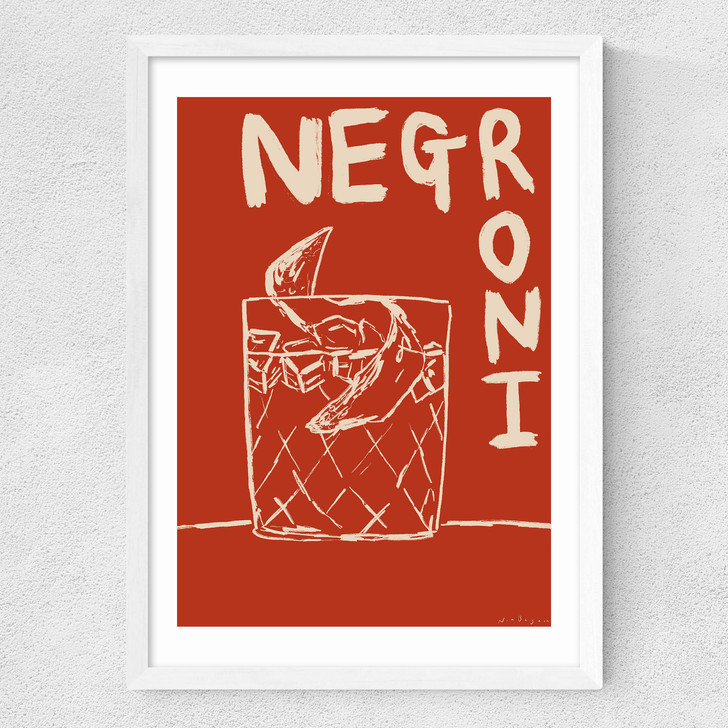 Negroni by Nia Beynon Medium White Frame