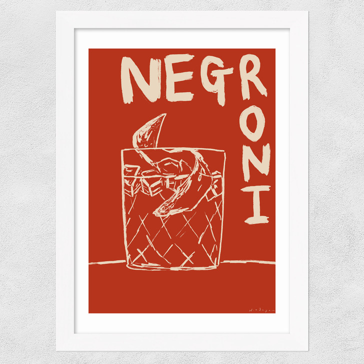 Negroni by Nia Beynon Wide White Frame