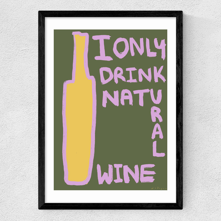 Natural Wine Medium Black Frame Natural Wine Medium Black Frame