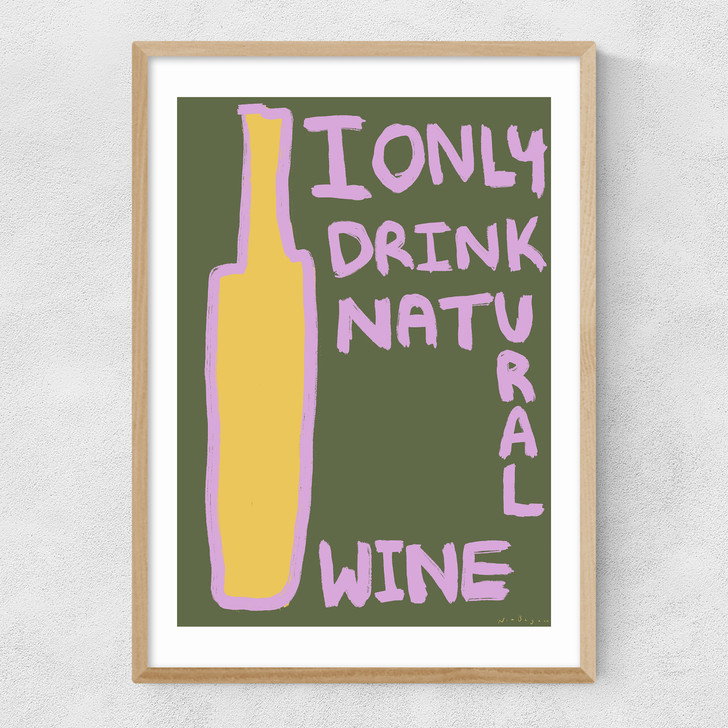 Natural Wine Narrow Oak Frame Natural Wine Narrow Oak Frame