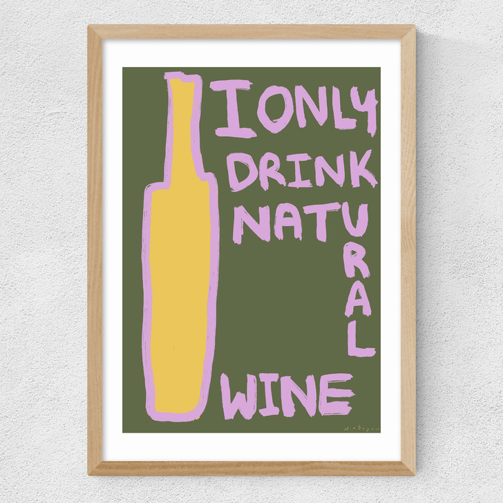 Natural Wine Medium Oak Frame