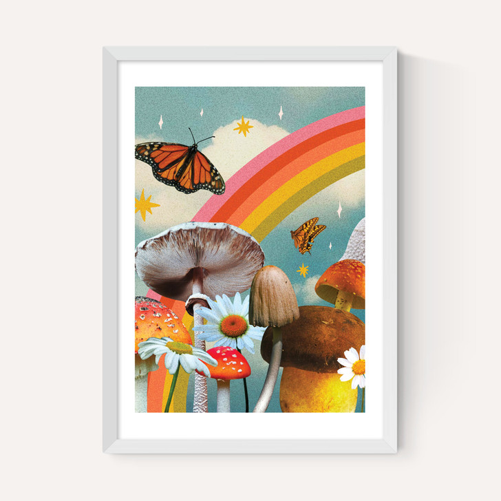 Vintage Mushroom Collage