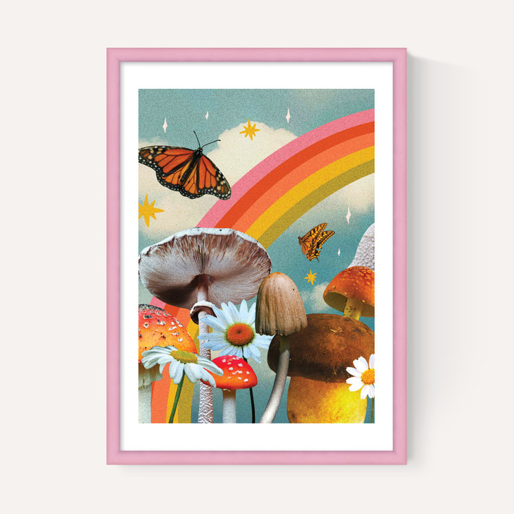 Vintage Mushroom Collage