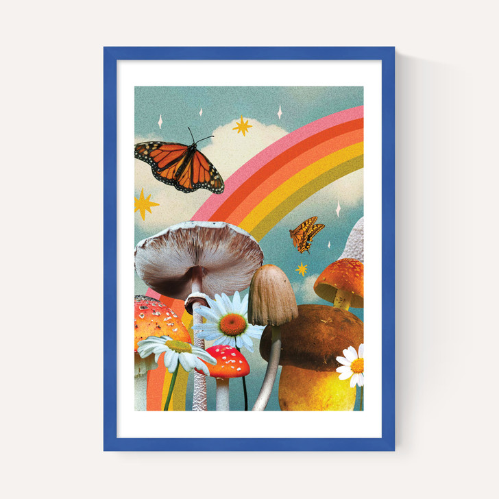 Vintage Mushroom Collage