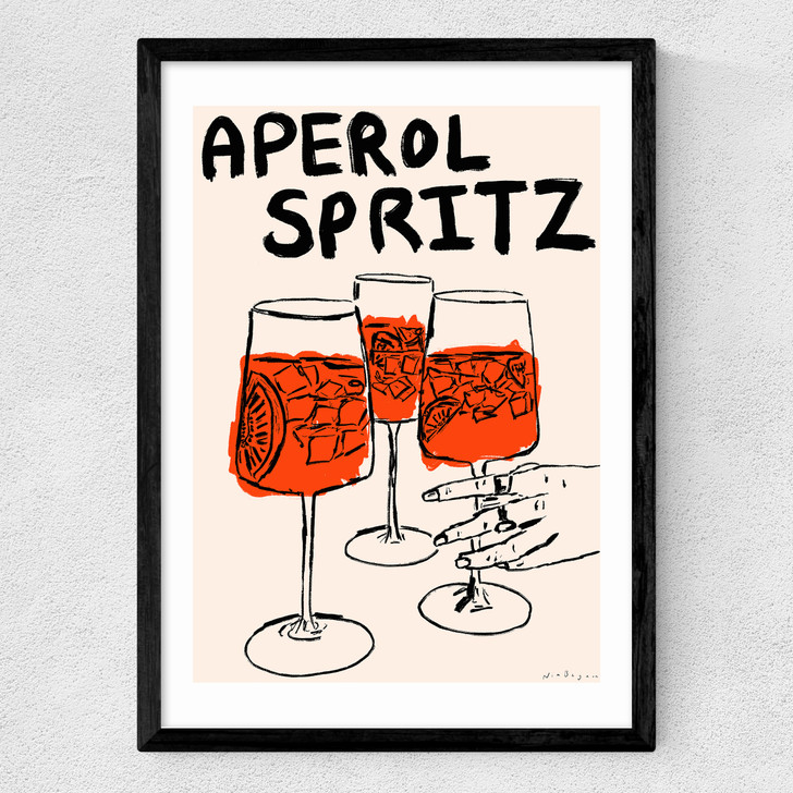 Aperol Spritz Medium Black Frame