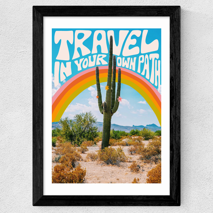 Travel In Your Own Path Wide Black Frame Travel In Your Own Path Wide Black Frame