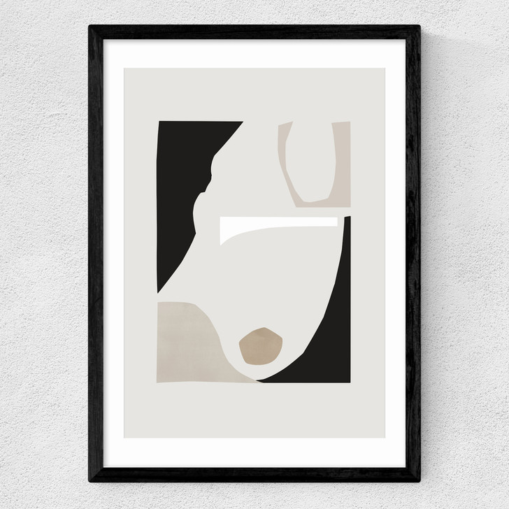 Abstract Shapes I Medium Black Frame Abstract Shapes I Medium Black Frame
