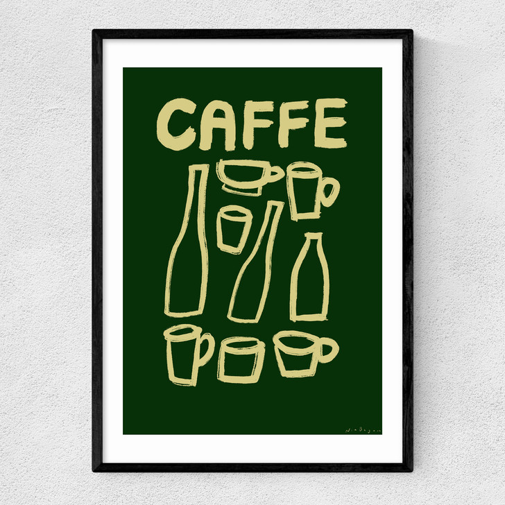 Caffe by Nia Beynon Narrow Black Frame
