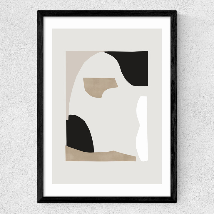 Abstract Shapes II Medium Black Frame