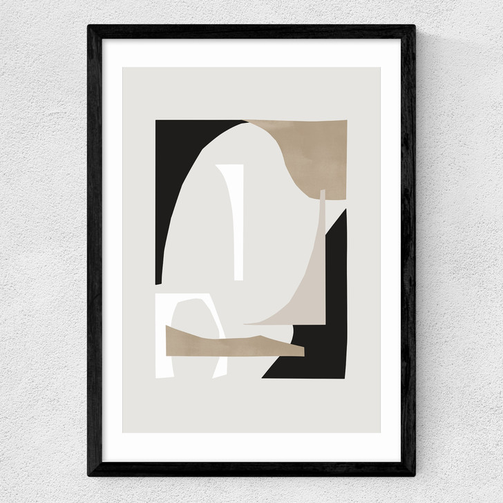 Abstract Shapes III Medium Black Frame