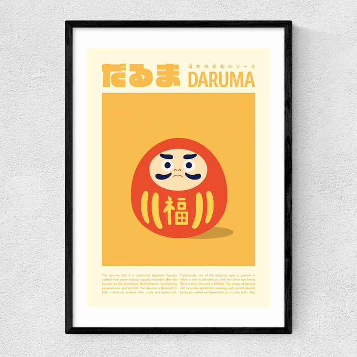 Daruma Narrow Black Frame