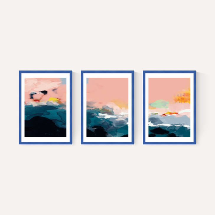 Abstract Landscape Triptych