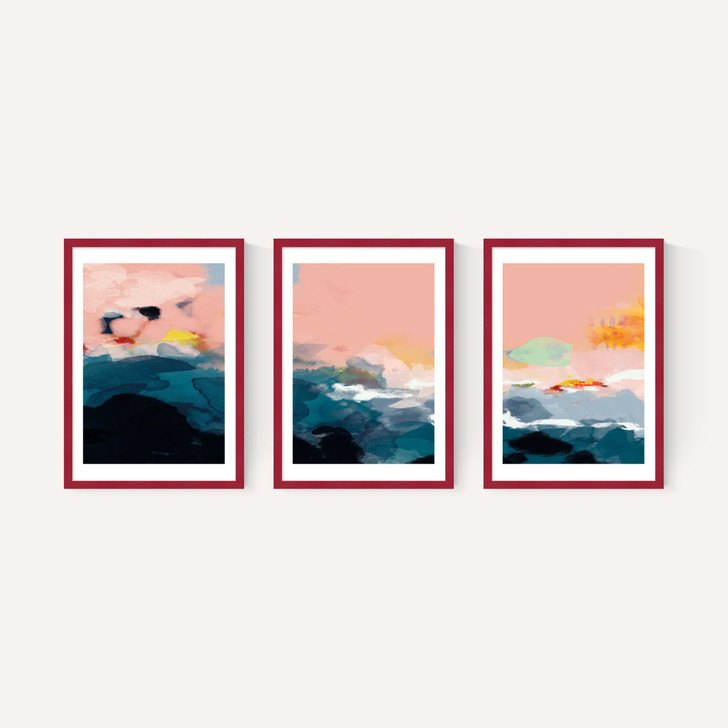Abstract Landscape Triptych