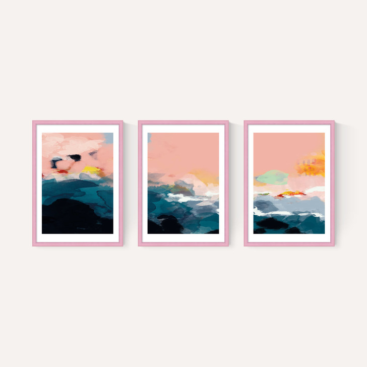 Abstract Landscape Triptych