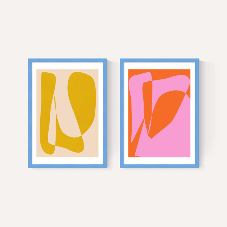 Minimalist Yellow and Pink