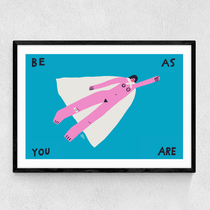 Be As You Are Narrow Black Frame