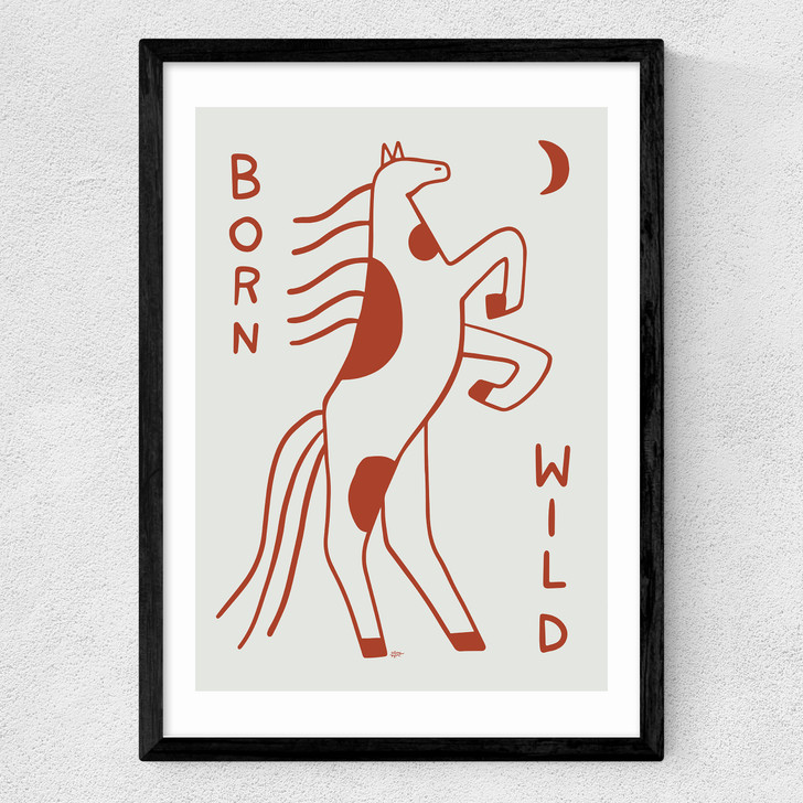 Born Wild Medium Black Frame