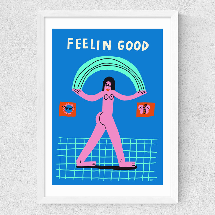 Feelin Good Medium White Frame Feelin Good Medium White Frame