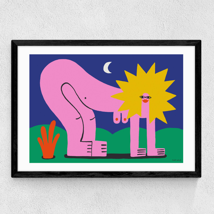 Hear Me Roar Medium Black Frame