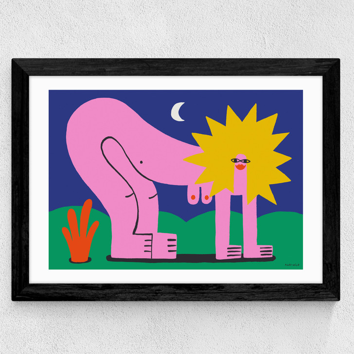 Hear Me Roar Wide Black Frame