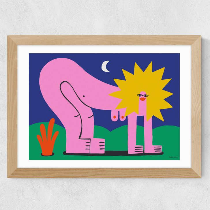 Hear Me Roar Wide Oak Frame