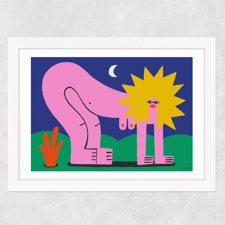 Hear Me Roar Wide White Frame