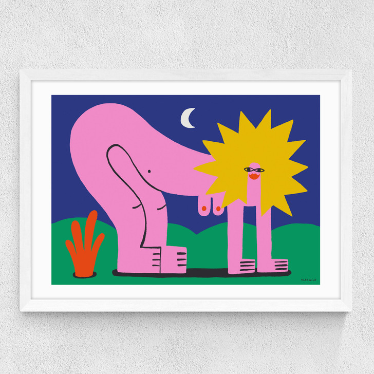 Hear Me Roar Medium White Frame