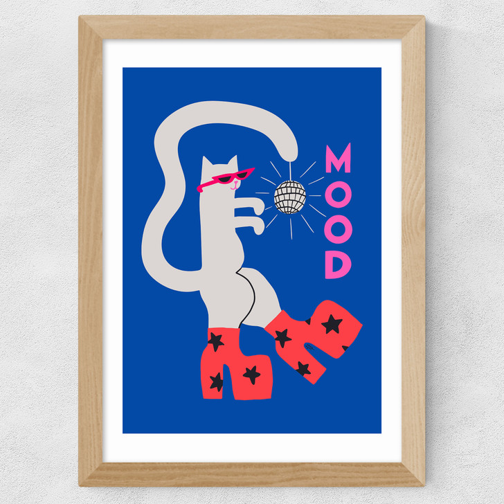 Mood Cat Wide Oak Frame Mood Cat Wide Oak Frame