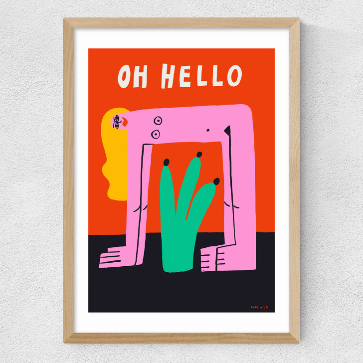 Oh Hello Medium Oak Frame Oh Hello Medium Oak Frame