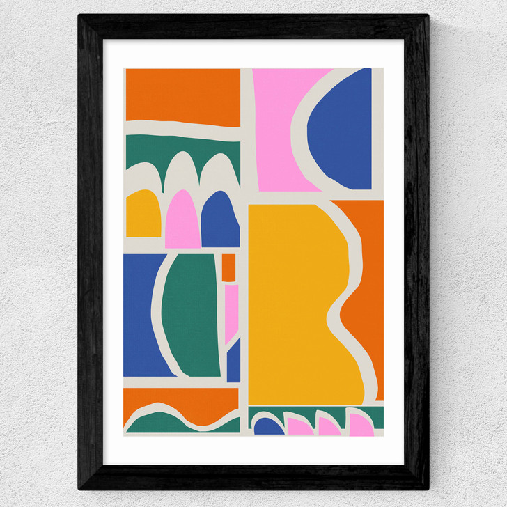 Abstract by apricot+birch Wide Black Frame Abstract by apricot+birch Wide Black Frame