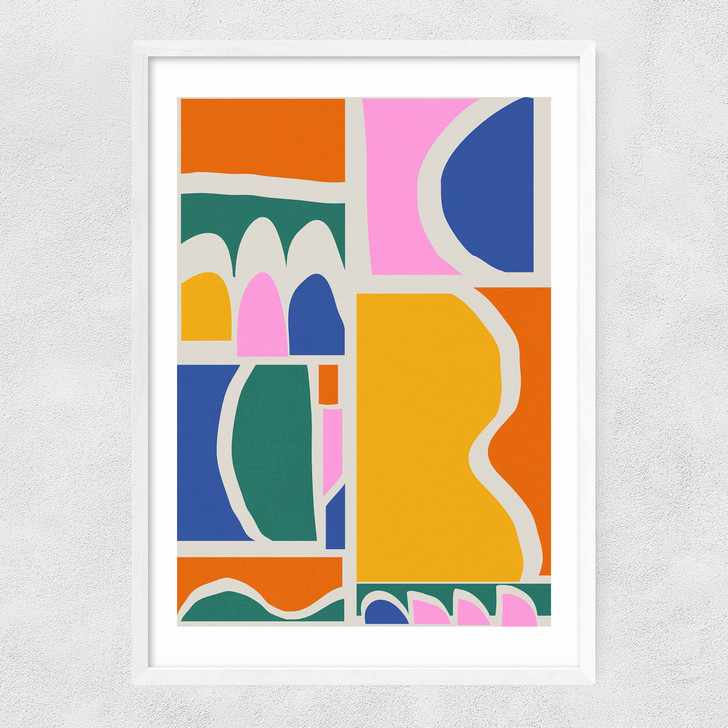 Abstract by apricot+birch Narrow White Frame Abstract by apricot+birch Narrow White Frame