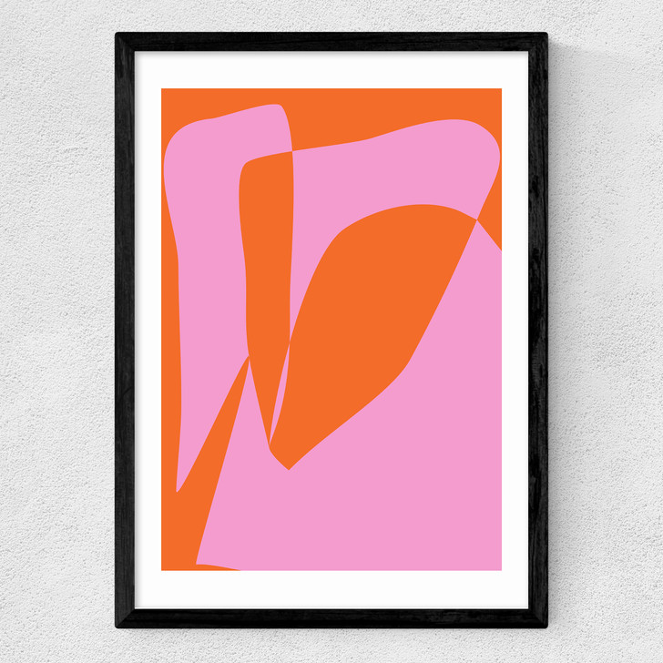 Broken Heart Medium Black Frame