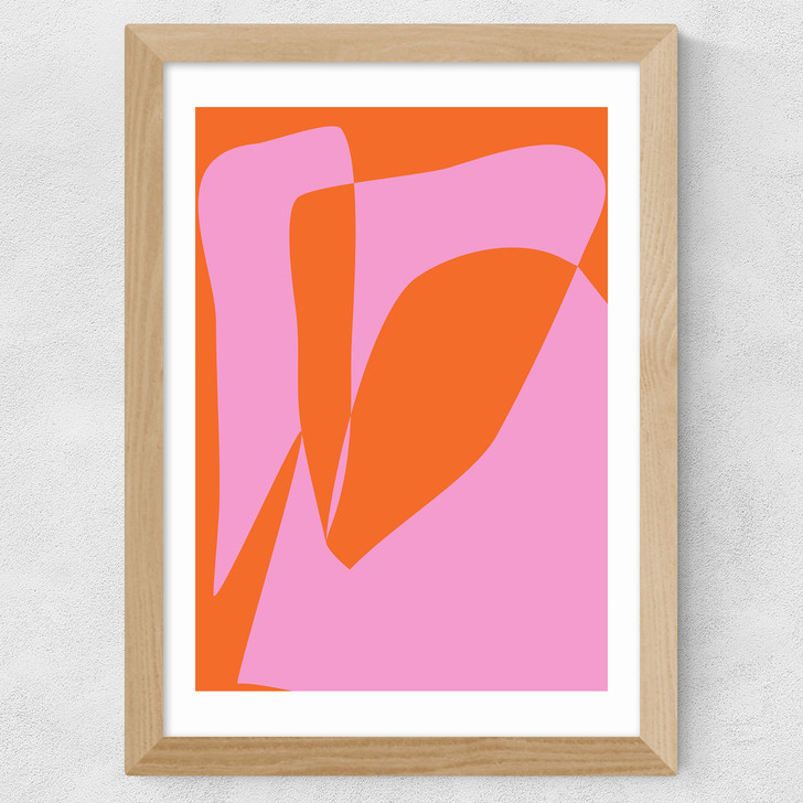 Broken Heart Wide Oak Frame