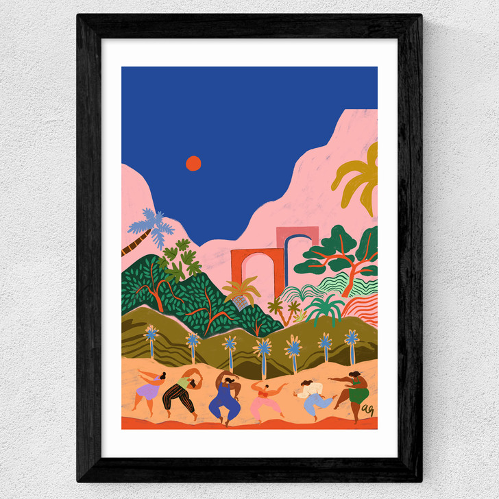 Dancing In Paradise Wide Black Frame Dancing In Paradise Wide Black Frame