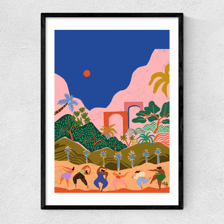 Dancing In Paradise Narrow Black Frame