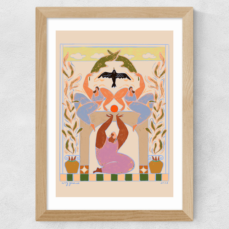 Taking Flight Wide Oak Frame