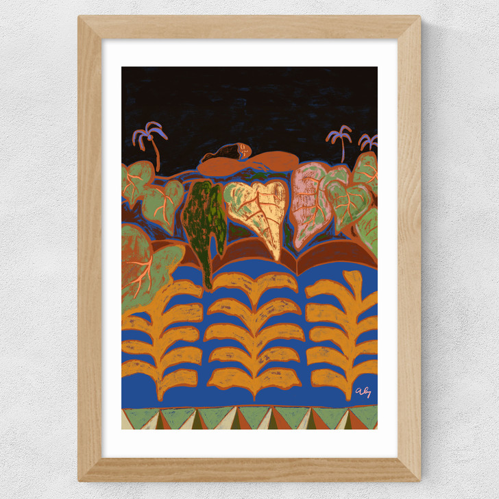 Dreaming Under The Stars Wide Oak Frame Dreaming Under The Stars Wide Oak Frame