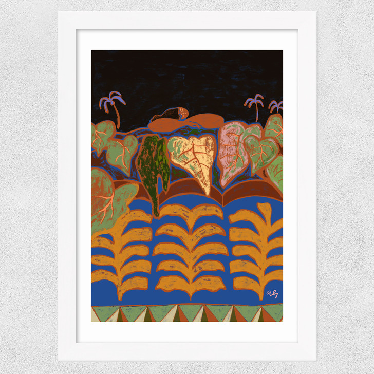 Dreaming Under The Stars Wide White Frame Dreaming Under The Stars Wide White Frame