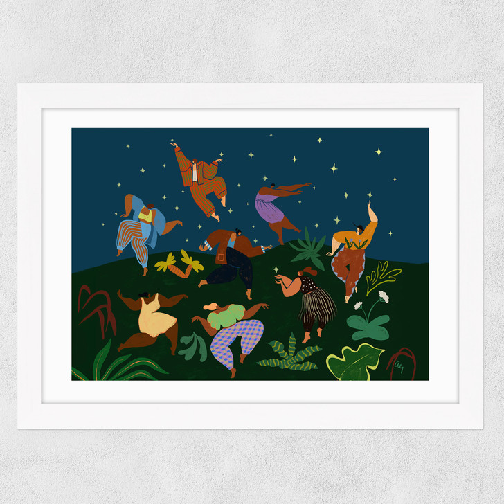 Frolick Under The Stars Wide White Frame Frolick Under The Stars Wide White Frame