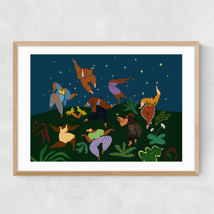 Frolick Under The Stars Narrow Oak Frame