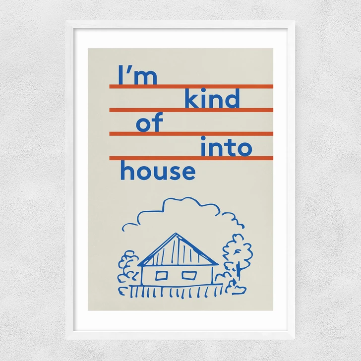 Into House Narrow White Frame