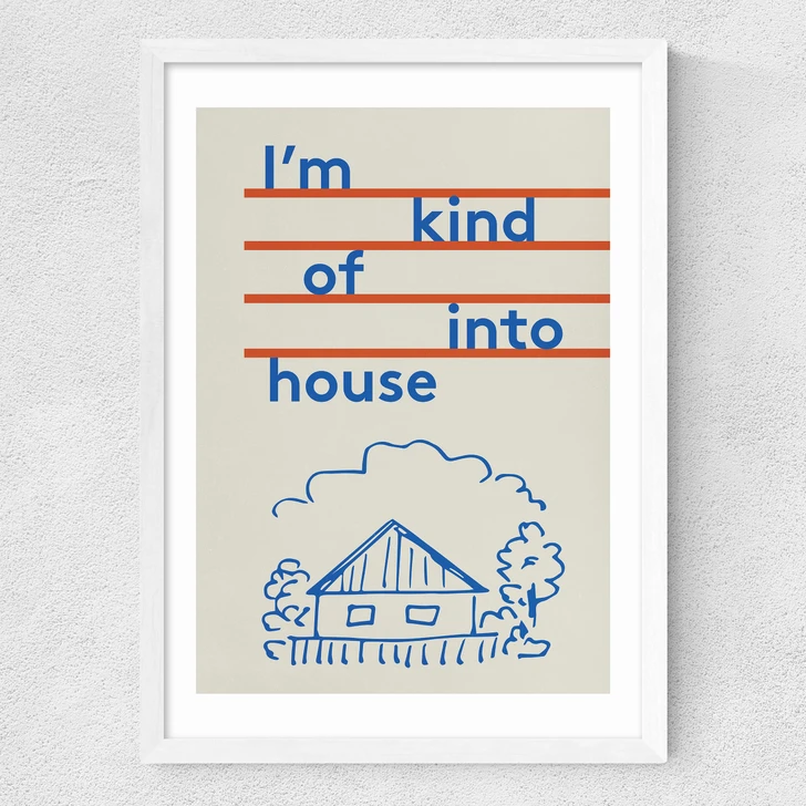 Into House Medium White Frame