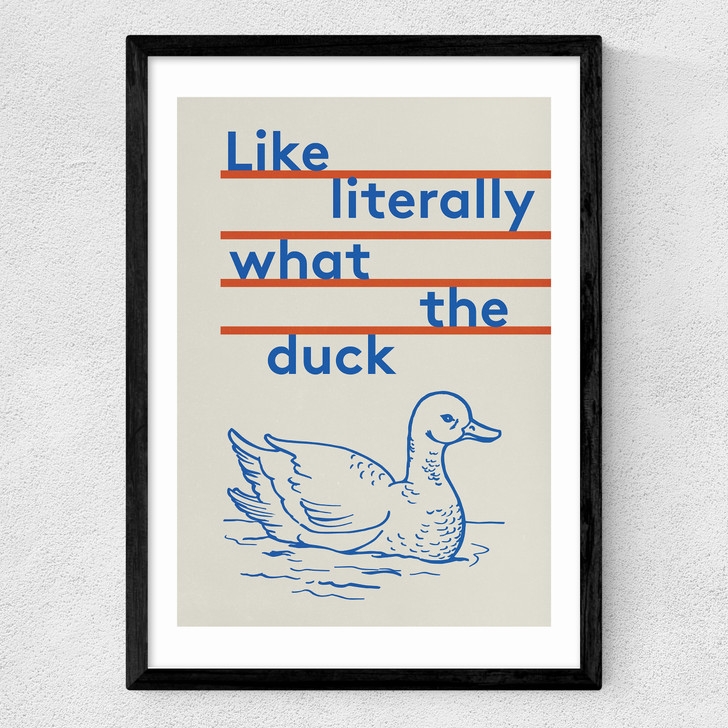 What The Duck Medium Black Frame