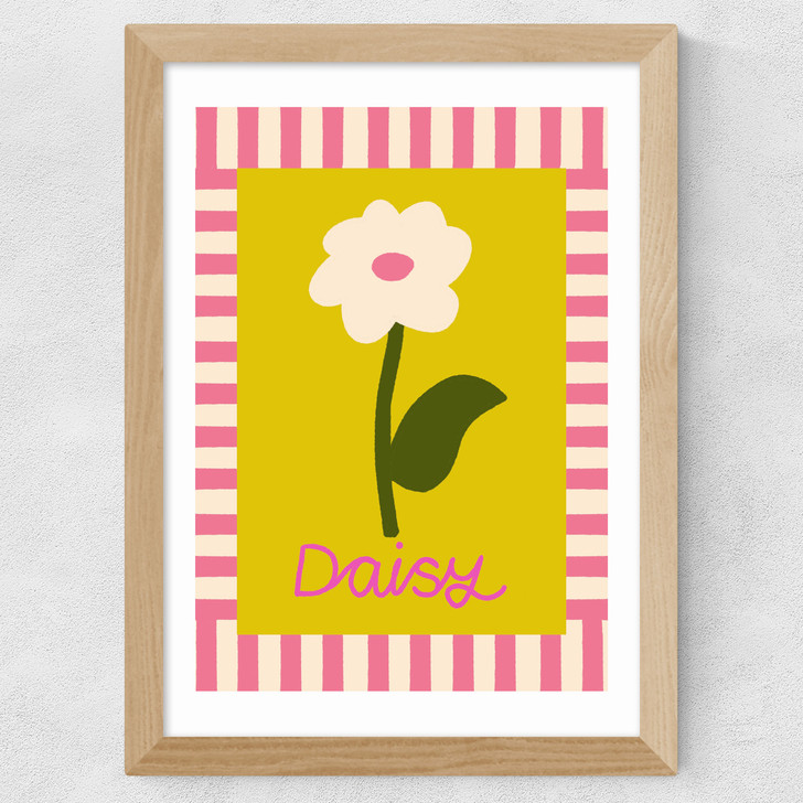 Daisy by Emmy Lupin Studio Wide Oak Frame