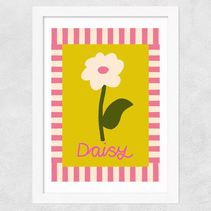 Daisy by Emmy Lupin Studio Wide White Frame